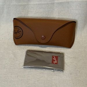 Brown Ray-Ban Glasses Sunglasses Case with Cloth